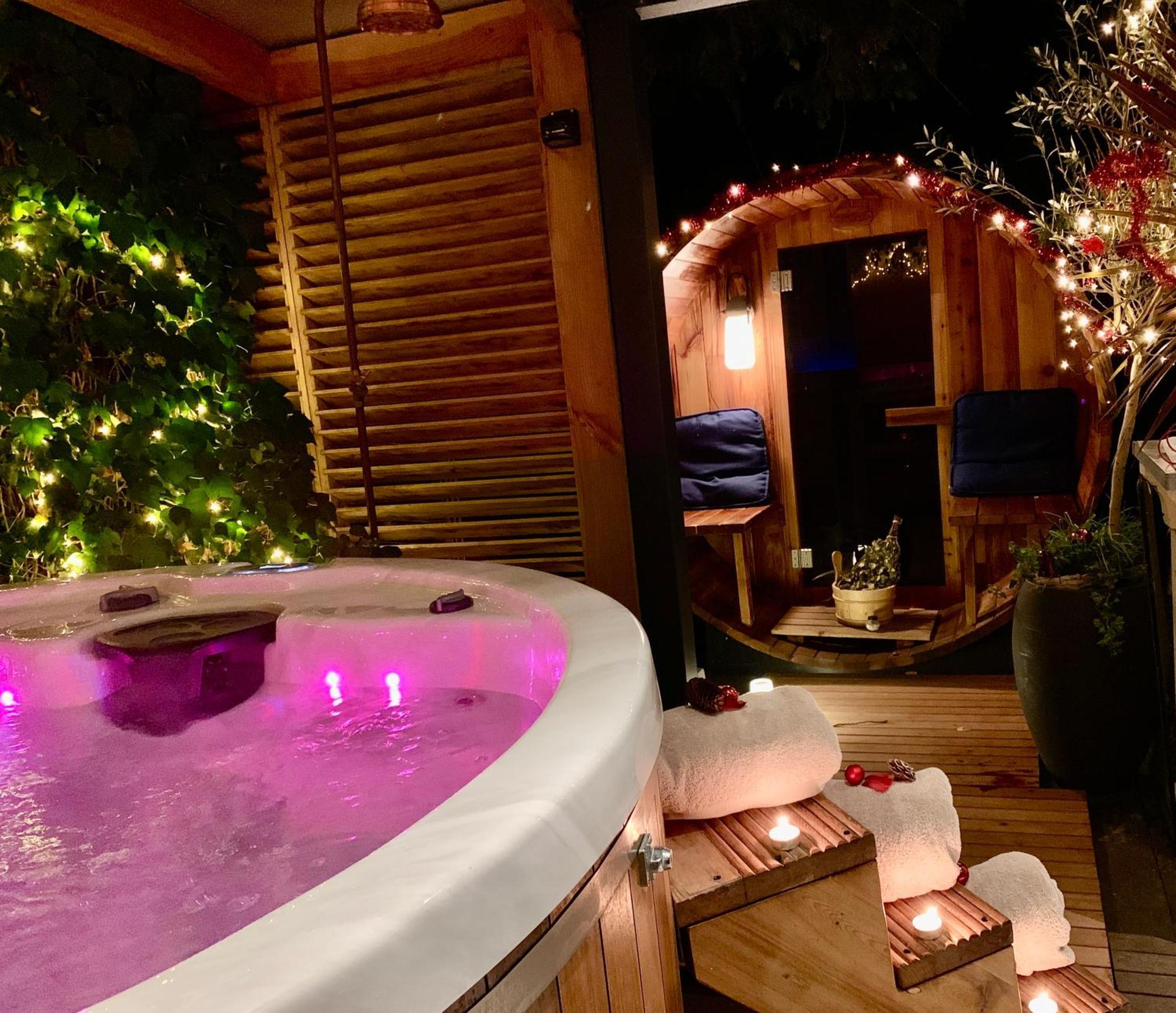 Romantisch Wellness Appartement Met Prive Hottub Sauna Gamesroom Den Ham Bagian luar foto